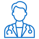 Doctor icon — consultant radiologists at KDRC Pokhara